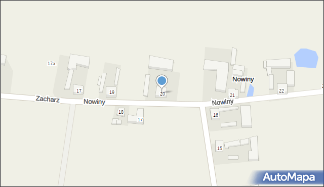 Nowiny, Nowiny, 20, mapa Nowiny