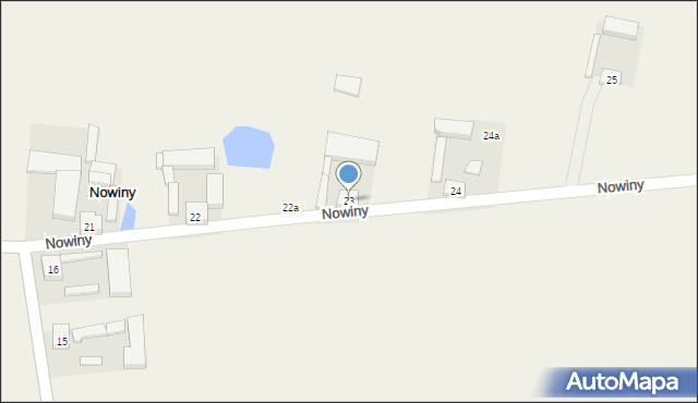 Nowiny, Nowiny, 23, mapa Nowiny