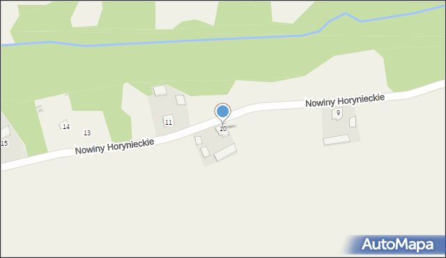 Nowiny Horynieckie, Nowiny Horynieckie, 10, mapa Nowiny Horynieckie