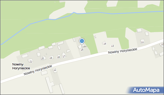 Nowiny Horynieckie, Nowiny Horynieckie, 16, mapa Nowiny Horynieckie