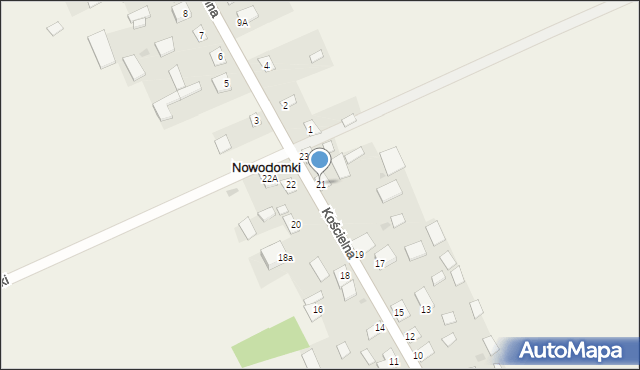 Nowodomki, Nowodomki, 21, mapa Nowodomki