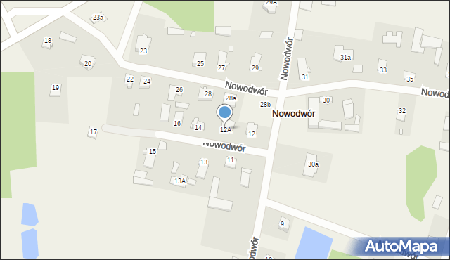 Nowodwór, Nowodwór, 12A, mapa Nowodwór