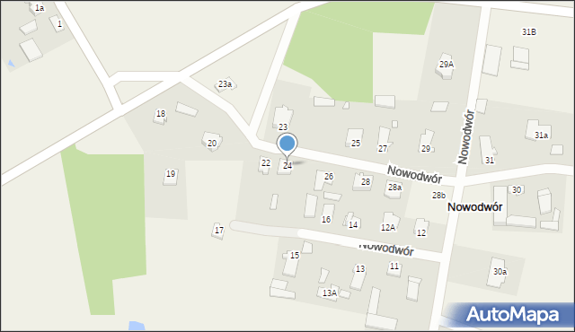 Nowodwór, Nowodwór, 24, mapa Nowodwór