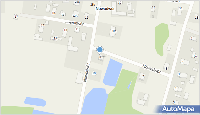 Nowodwór, Nowodwór, 9, mapa Nowodwór
