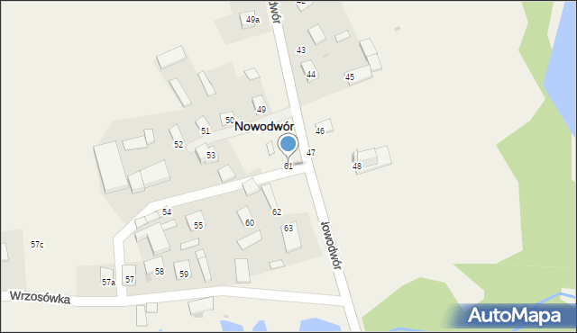 Nowodwór, Nowodwór, 61, mapa Nowodwór