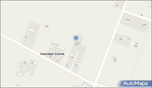 Nowodwór, Nowodwór, 18B, mapa Nowodwór