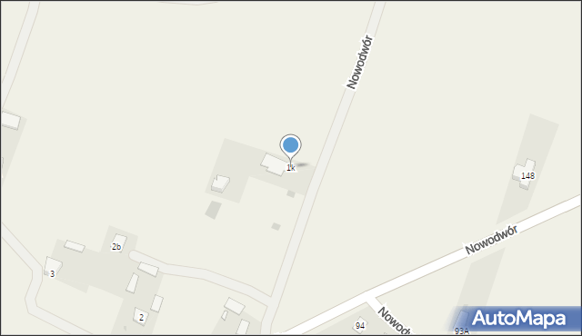 Nowodwór, Nowodwór, 1k, mapa Nowodwór