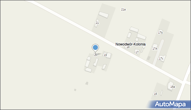 Nowodwór, Nowodwór, 20, mapa Nowodwór