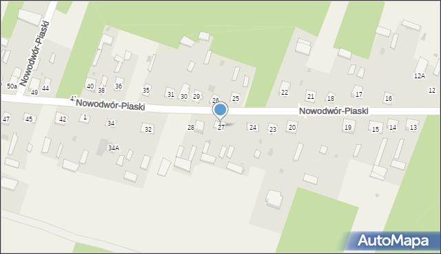 Nowodwór-Piaski, Nowodwór-Piaski, 27, mapa Nowodwór-Piaski