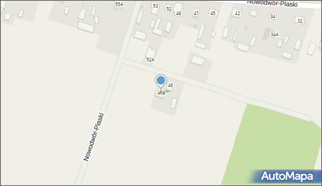 Nowodwór-Piaski, Nowodwór-Piaski, 46a, mapa Nowodwór-Piaski