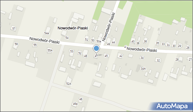 Nowodwór-Piaski, Nowodwór-Piaski, 47, mapa Nowodwór-Piaski
