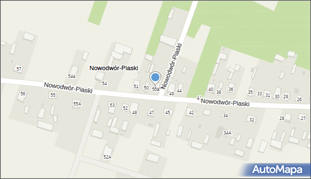Nowodwór-Piaski, Nowodwór-Piaski, 50a, mapa Nowodwór-Piaski