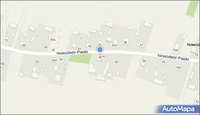 Nowodwór-Piaski, Nowodwór-Piaski, 60, mapa Nowodwór-Piaski