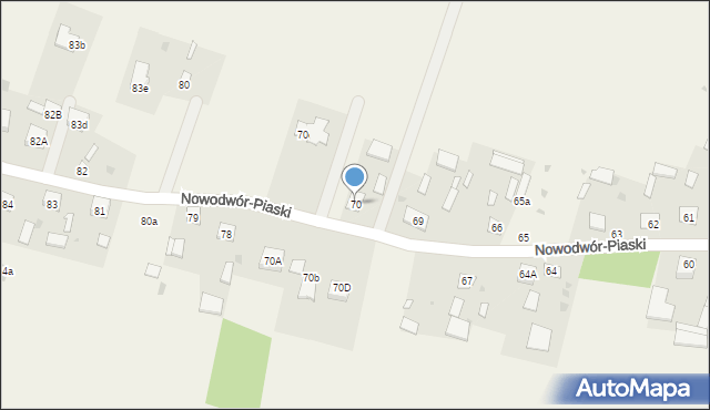 Nowodwór-Piaski, Nowodwór-Piaski, 70, mapa Nowodwór-Piaski