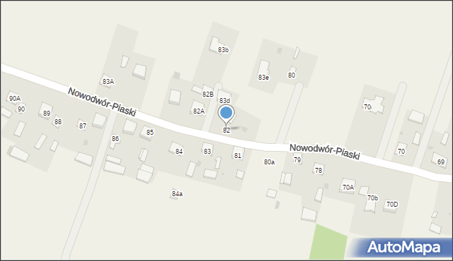 Nowodwór-Piaski, Nowodwór-Piaski, 82, mapa Nowodwór-Piaski
