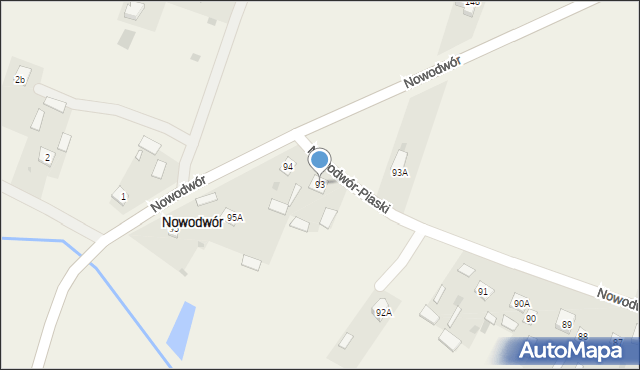 Nowodwór-Piaski, Nowodwór-Piaski, 93, mapa Nowodwór-Piaski
