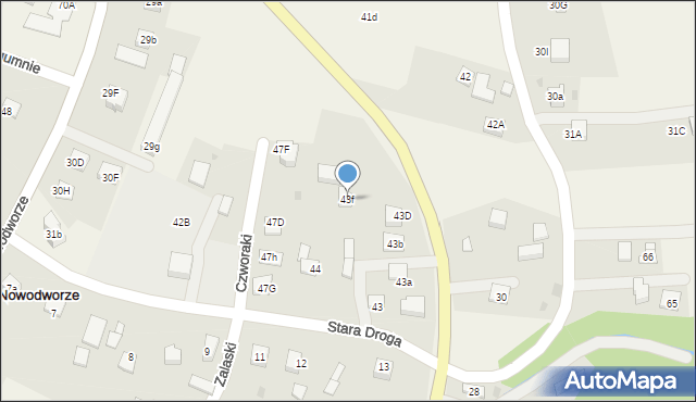 Nowodworze, Nowodworze, 43f, mapa Nowodworze