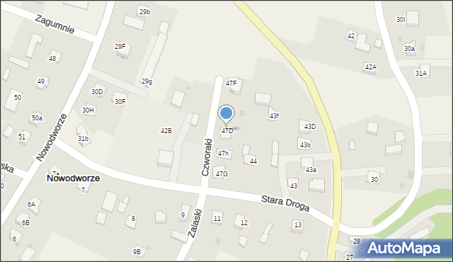 Nowodworze, Nowodworze, 47D, mapa Nowodworze
