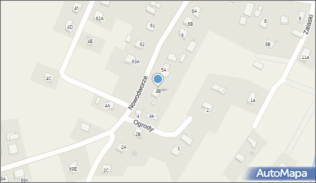 Nowodworze, Nowodworze, 4B, mapa Nowodworze