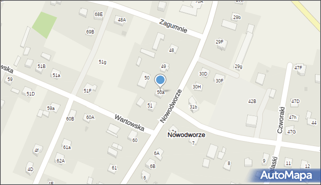 Nowodworze, Nowodworze, 50a, mapa Nowodworze