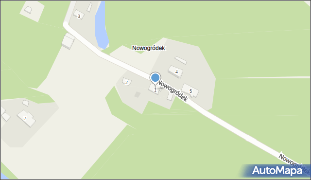 Nowogródek, Nowogródek, 1, mapa Nowogródek