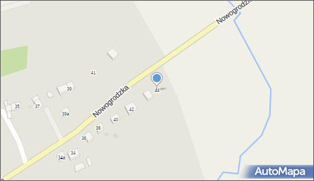 Nowogrodziec, Nowogrodzka, 44, mapa Nowogrodziec