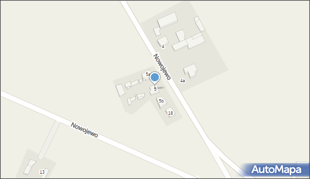 Nowojewo, Nowojewo, 5, mapa Nowojewo