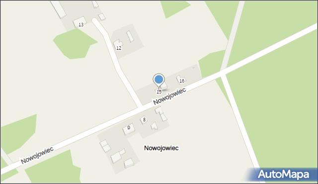 Nowojowiec, Nowojowiec, 15, mapa Nowojowiec