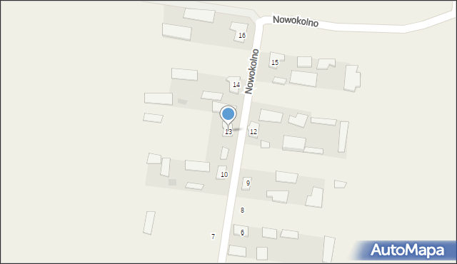 Nowokolno, Nowokolno, 13, mapa Nowokolno
