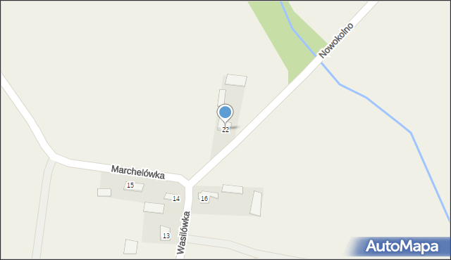 Nowokolno, Nowokolno, 22, mapa Nowokolno