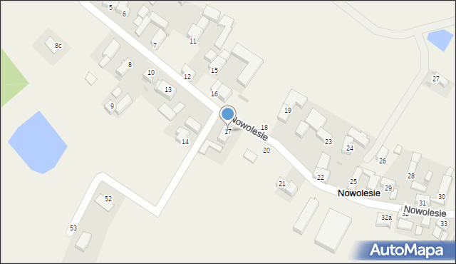 Nowolesie, Nowolesie, 17, mapa Nowolesie