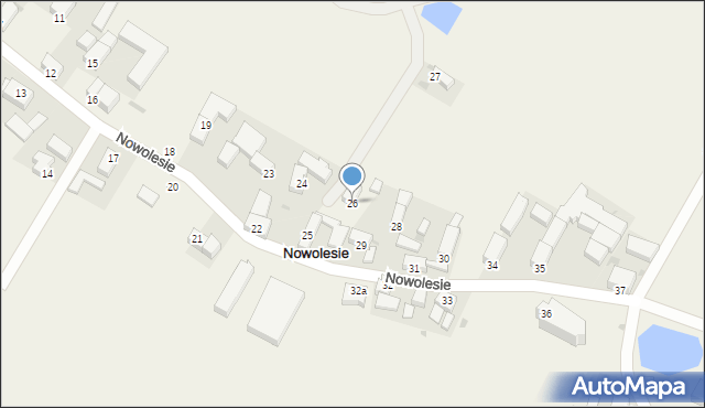 Nowolesie, Nowolesie, 26, mapa Nowolesie