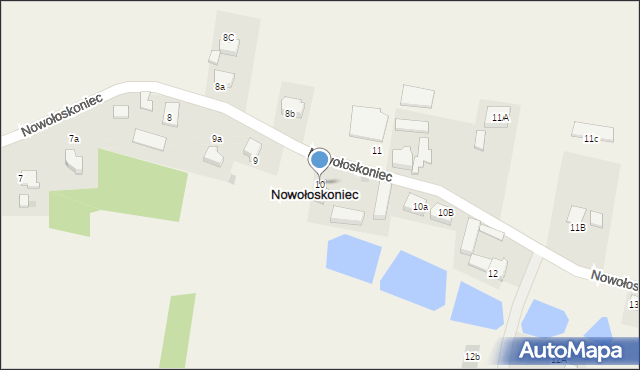 Nowołoskoniec, Nowołoskoniec, 10, mapa Nowołoskoniec