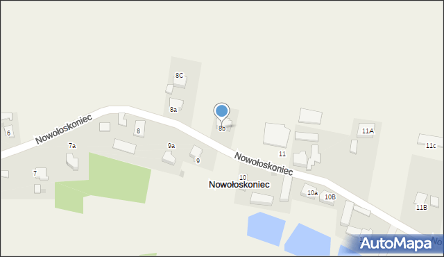Nowołoskoniec, Nowołoskoniec, 8b, mapa Nowołoskoniec