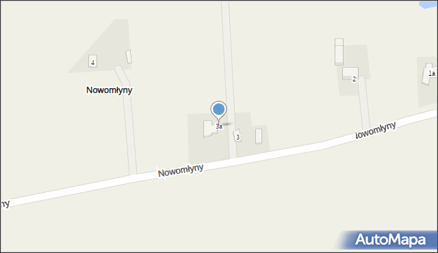 Nowomłyny, Nowomłyny, 3a, mapa Nowomłyny