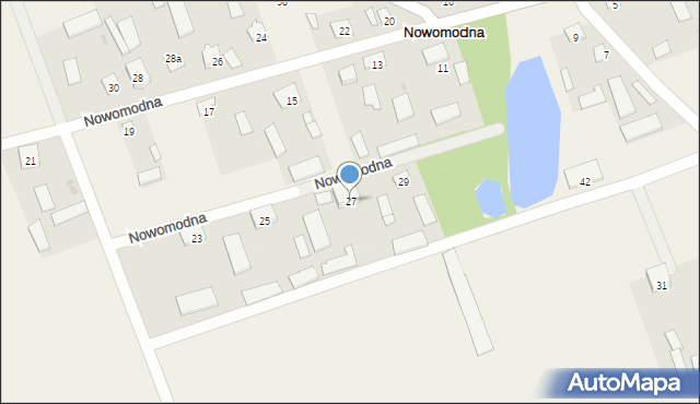 Nowomodna, Nowomodna, 27, mapa Nowomodna
