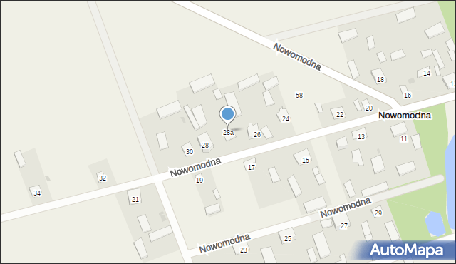Nowomodna, Nowomodna, 28a, mapa Nowomodna
