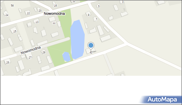 Nowomodna, Nowomodna, 42, mapa Nowomodna