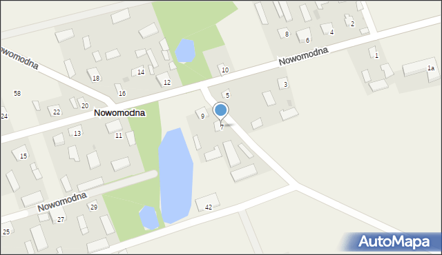 Nowomodna, Nowomodna, 7, mapa Nowomodna