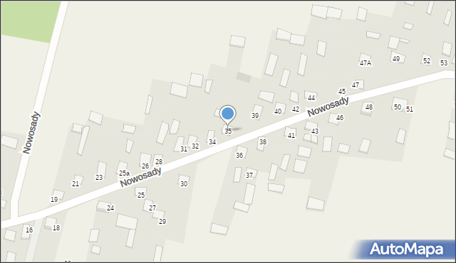 Nowosady, Nowosady, 35, mapa Nowosady