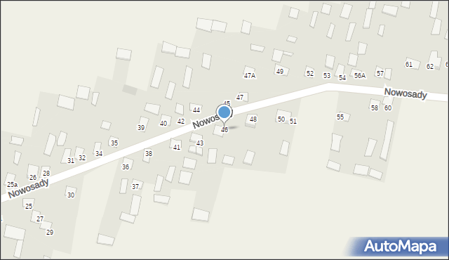 Nowosady, Nowosady, 46, mapa Nowosady