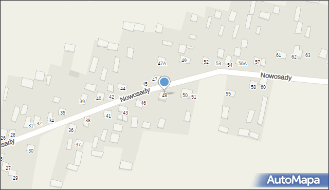 Nowosady, Nowosady, 48, mapa Nowosady