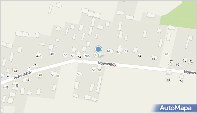 Nowosady, Nowosady, 59, mapa Nowosady