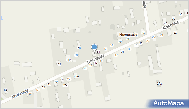Nowosady, Nowosady, 56, mapa Nowosady