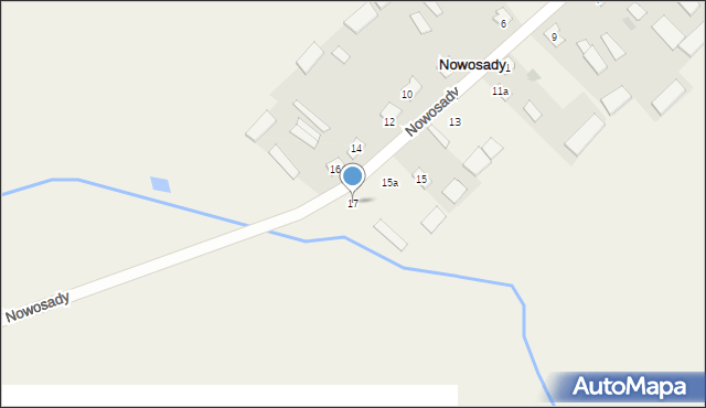 Nowosady, Nowosady, 17, mapa Nowosady