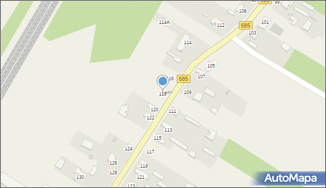 Nowosady, Nowosady, 118, mapa Nowosady