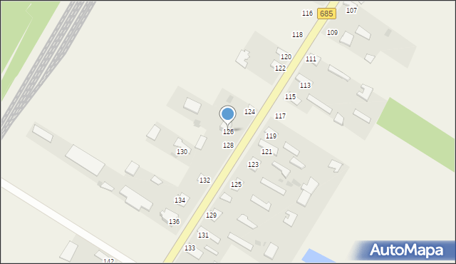 Nowosady, Nowosady, 126, mapa Nowosady