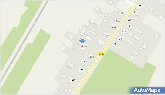 Nowosady, Nowosady, 154, mapa Nowosady