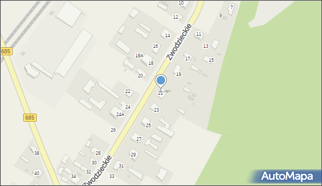 Nowosady, Nowosady, 21, mapa Nowosady