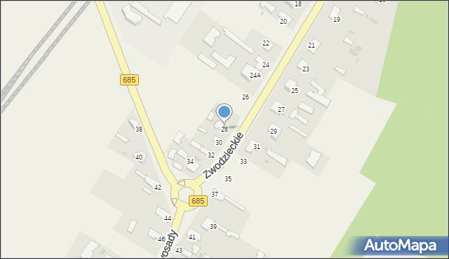 Nowosady, Nowosady, 28, mapa Nowosady